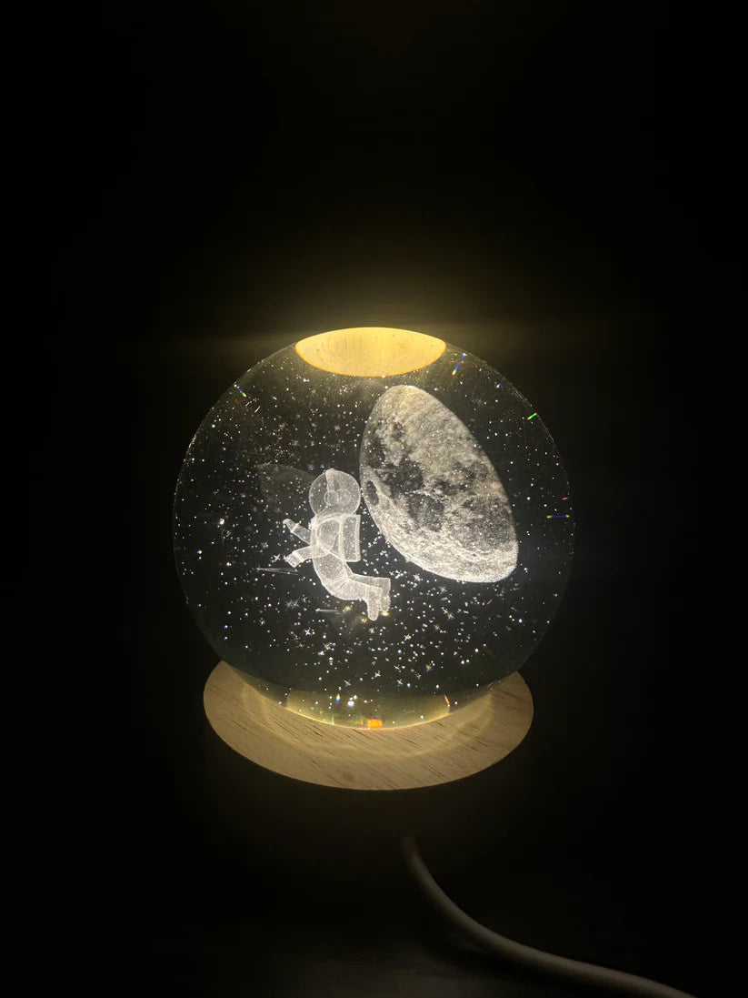 3D Kristalna Lopta - Solarni Sistem Lampa